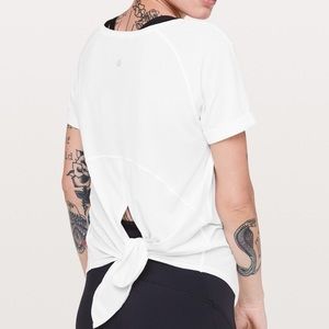 Lululemon Open Up Tie Back Tee